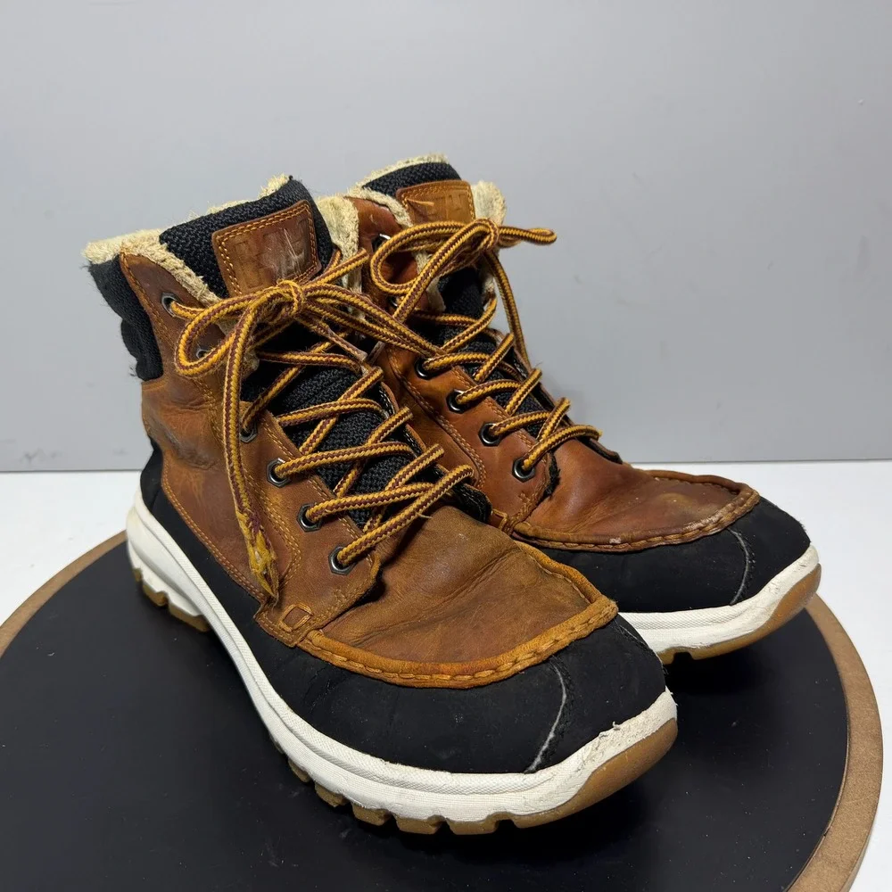 Helly Hansen Garibaldi V3 Boots Men 11 Leather Faux Fur Brown Black Hiking